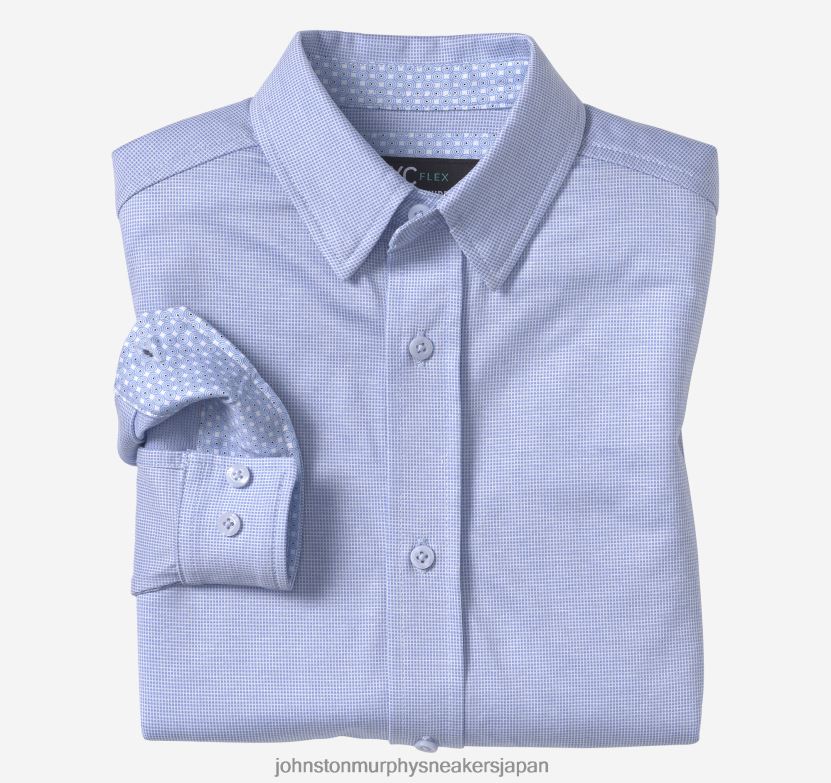 衣服 jp Johnston & Murphy 男の子 ボーイズ XC フレックス ストレッチ 長袖シャツ 青い鳥の目 2204601385