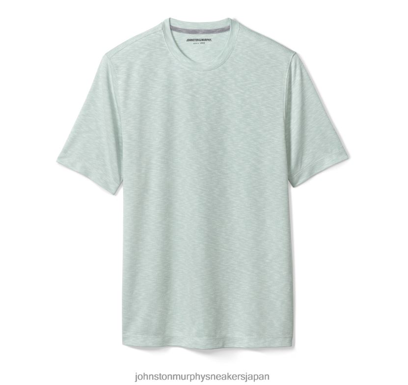 衣服 jp Johnston & Murphy 男性 ヴィンテージスラブクルーネックTシャツ ミント 220460539