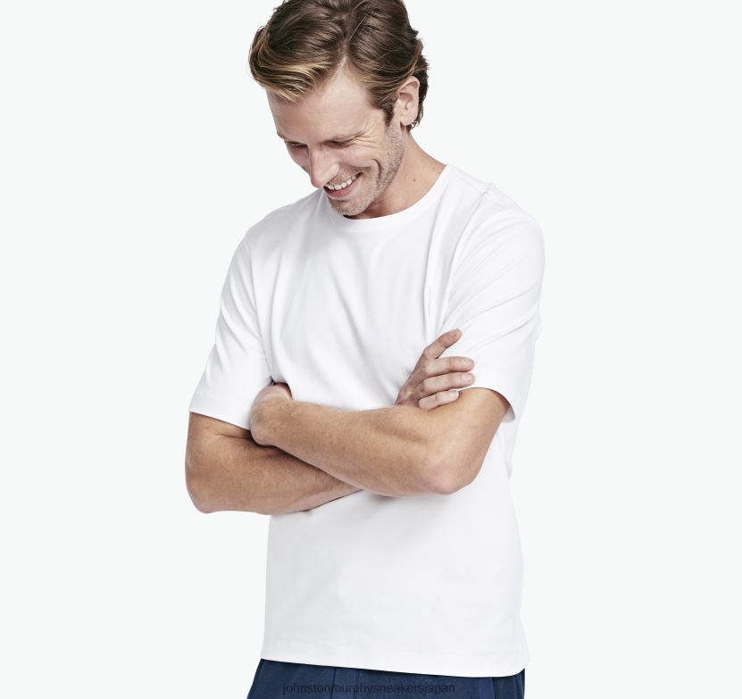 衣服 jp Johnston & Murphy 男性 必須のTシャツ 白 220460624