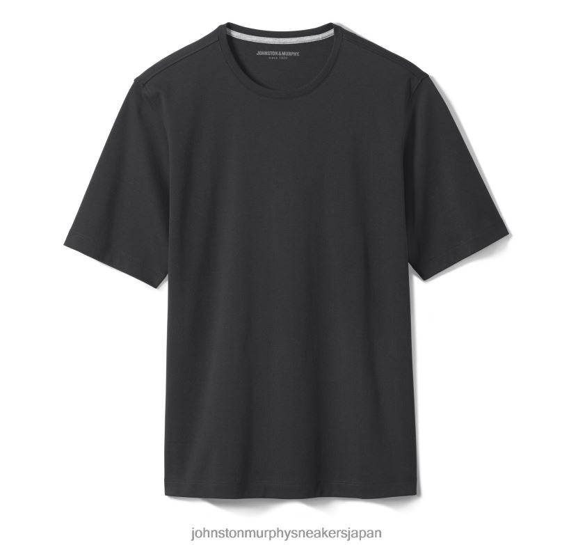 衣服 jp Johnston & Murphy 男性 必須のTシャツ 黒 220460648