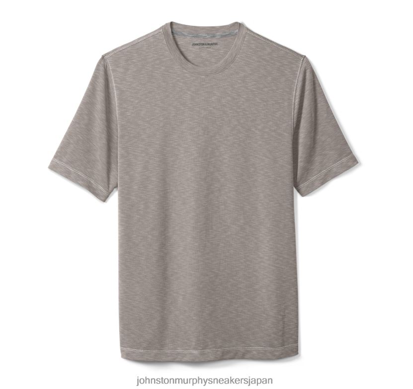 衣服 jp Johnston & Murphy 男性 ヴィンテージスラブクルーネックTシャツ 砂 220460749